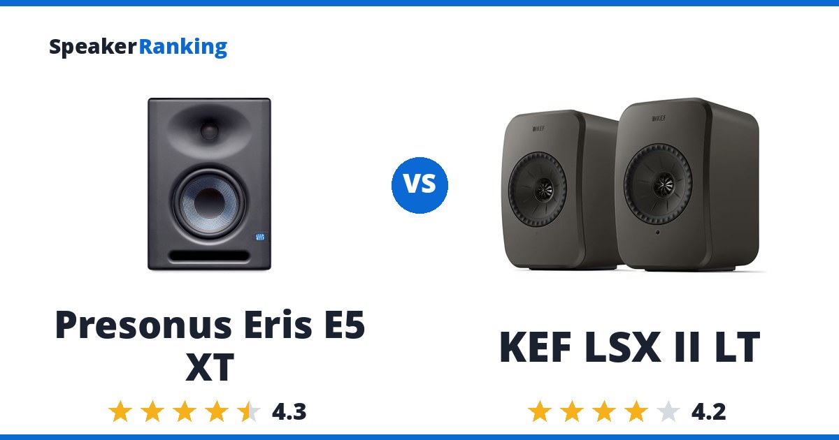 Presonus Eris E5 XT vs KEF LSX II LT
