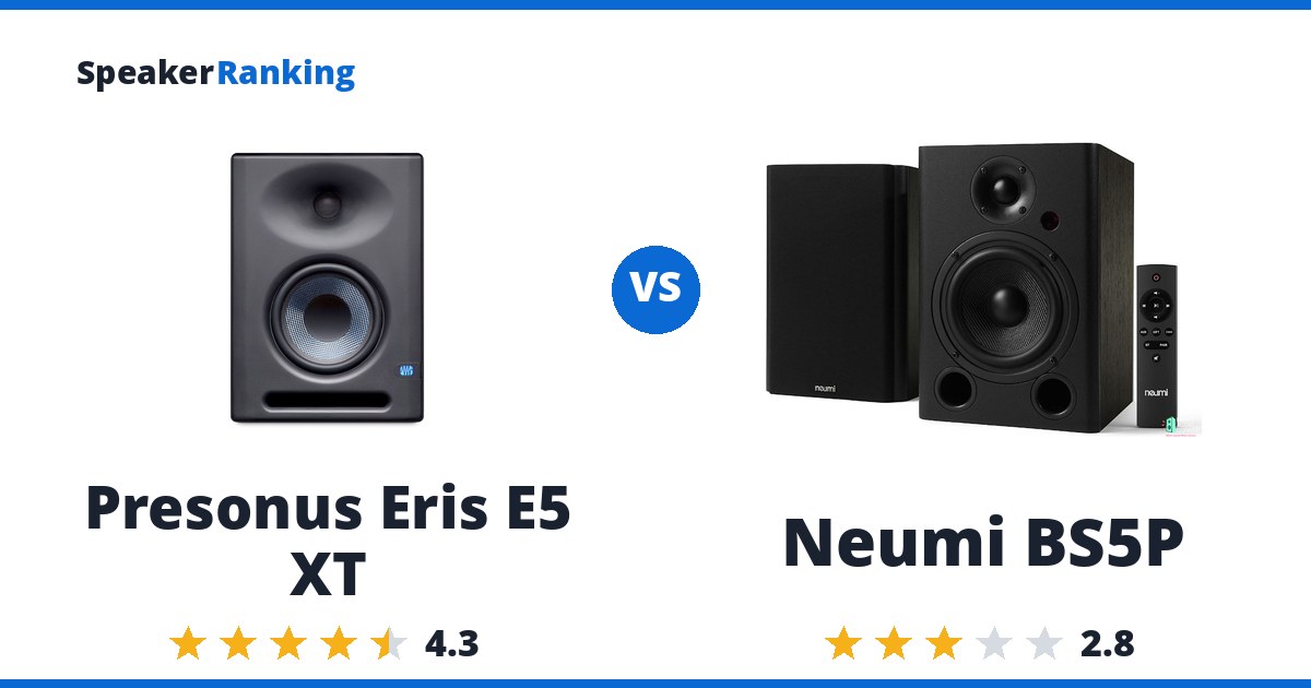 Presonus Eris E5 XT vs Neumi BS5P