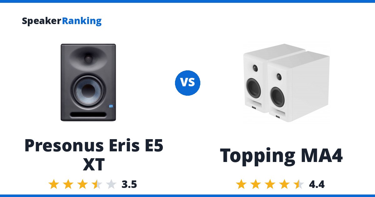 Presonus Eris E5 XT vs Topping MA4