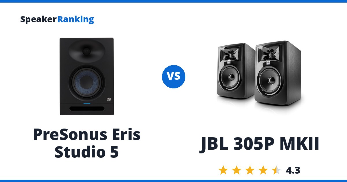 PreSonus Eris Studio 5 vs JBL 305P MKII
