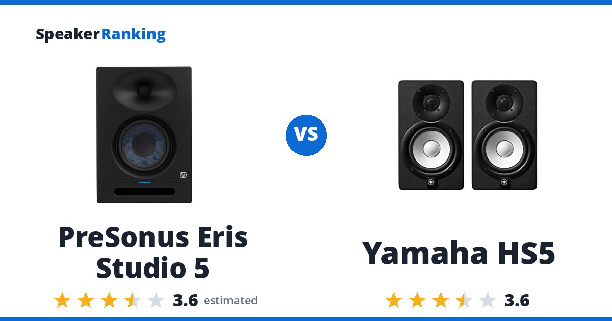 PreSonus Eris Studio 5 vs Yamaha HS5