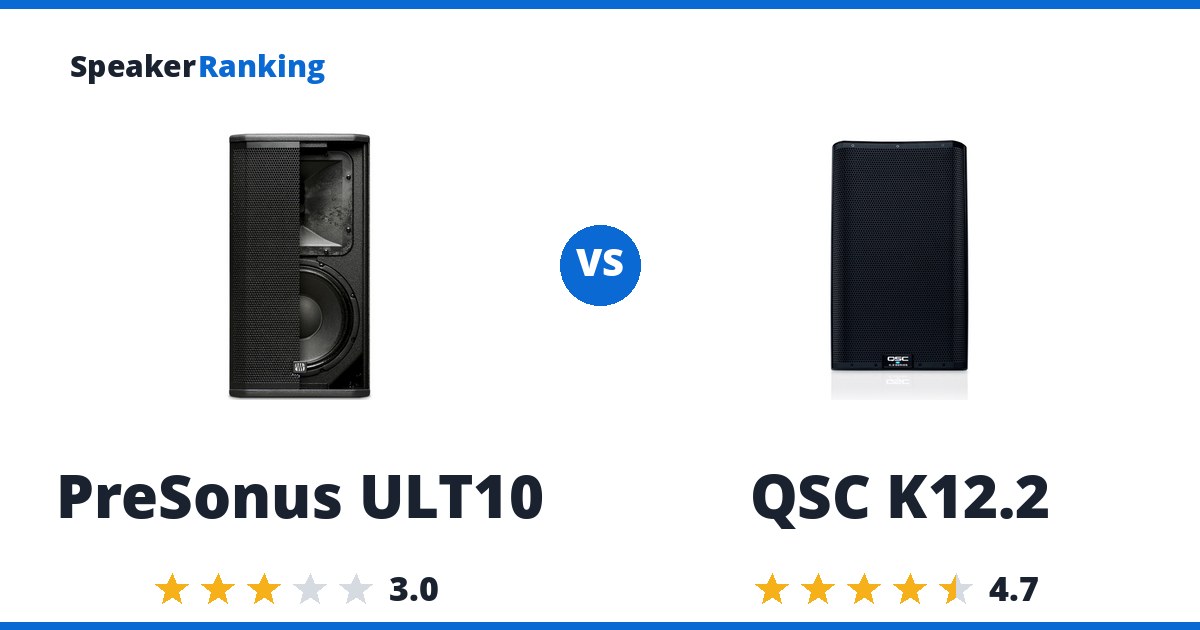 PreSonus ULT10 vs QSC K12.2