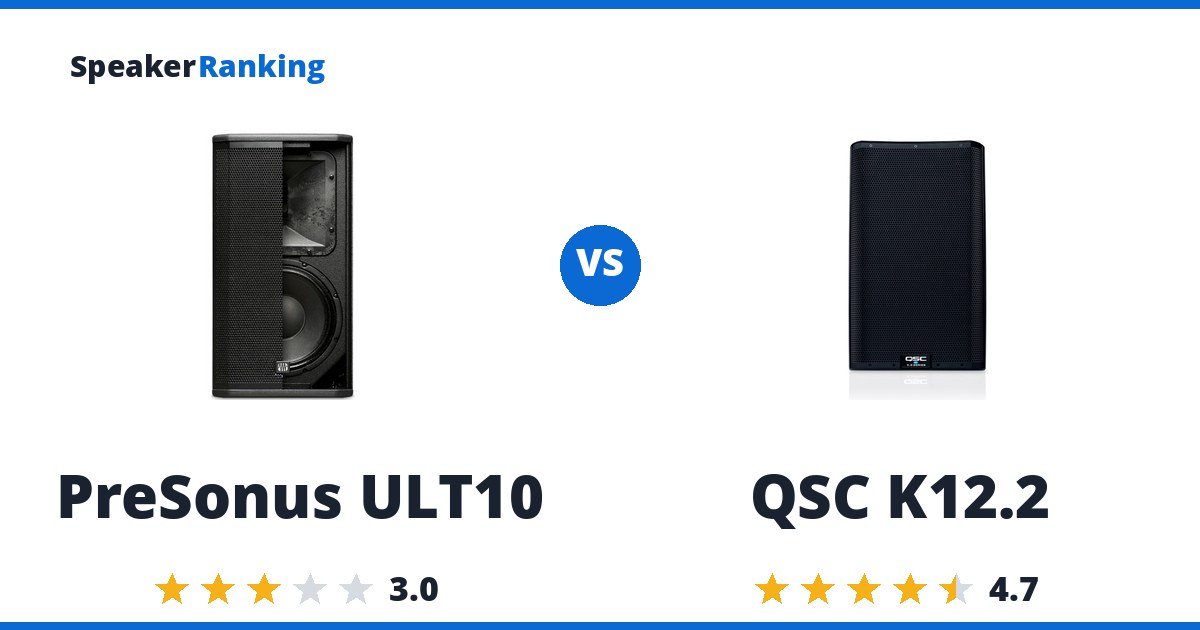 PreSonus ULT10 vs QSC K12.2