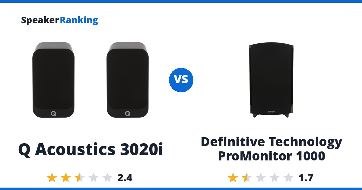 Q Acoustics 3020i vs Definitive Technology ProMonitor 1000