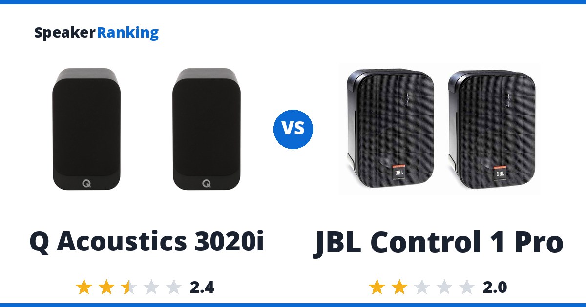 Q Acoustics 3020i vs JBL Control 1 Pro