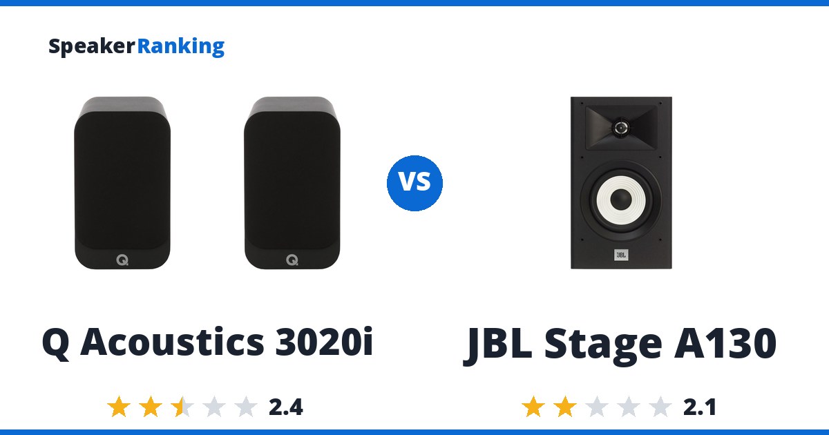 Q Acoustics 3020i vs JBL Stage A130