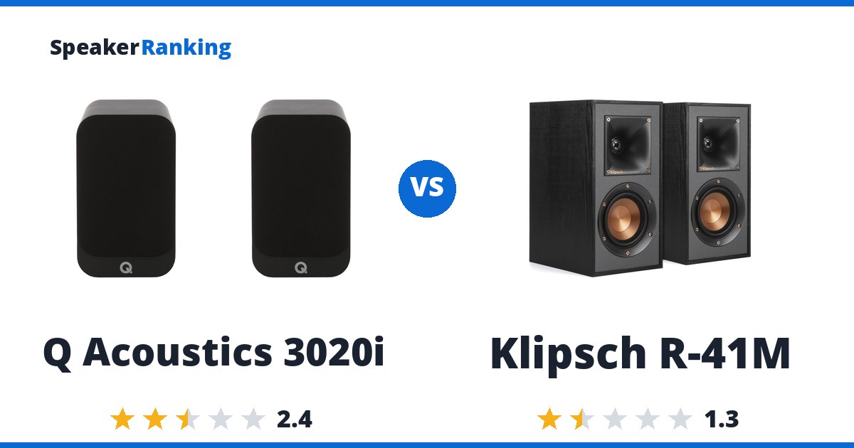 Q Acoustics 3020i vs Klipsch R-41M