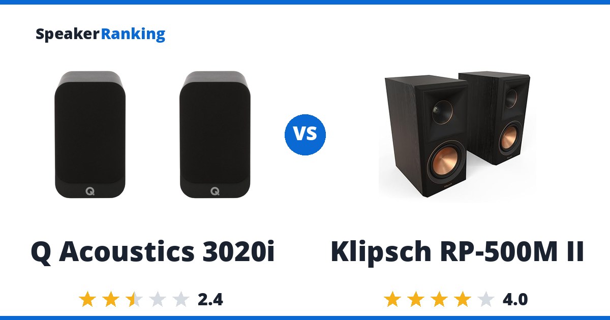 Q Acoustics 3020i vs Klipsch RP-500M II