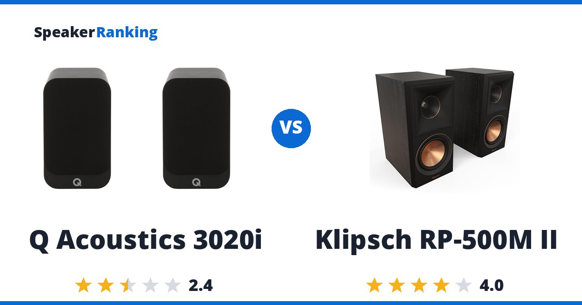 Q Acoustics 3020i vs Klipsch RP-500M II