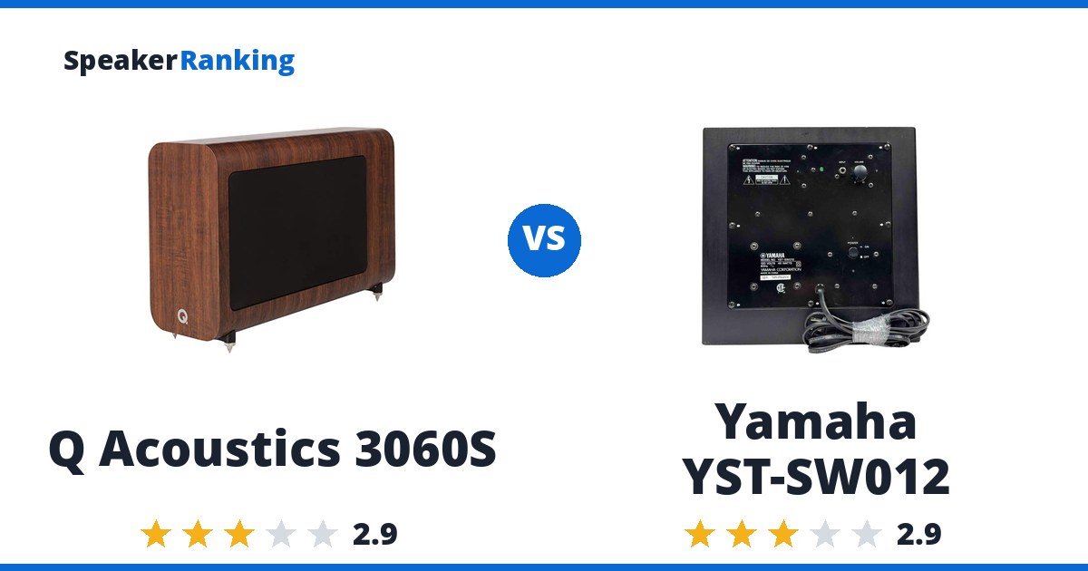 Q Acoustics 3060S vs Yamaha YST-SW012
