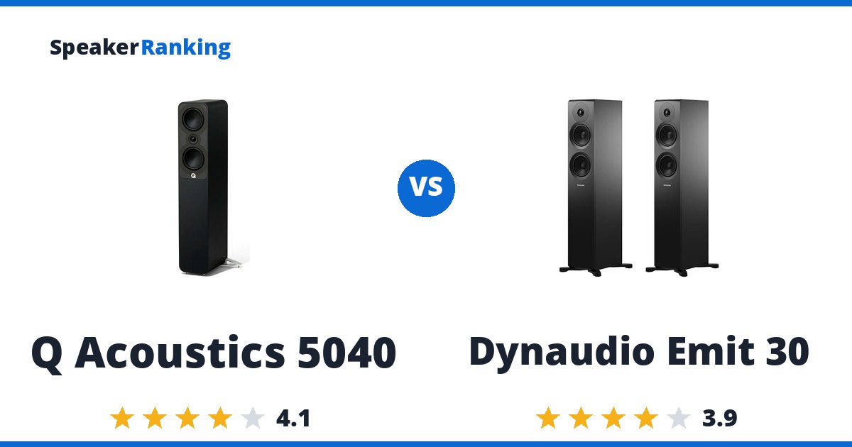 Q Acoustics 5040 vs Dynaudio Emit 30