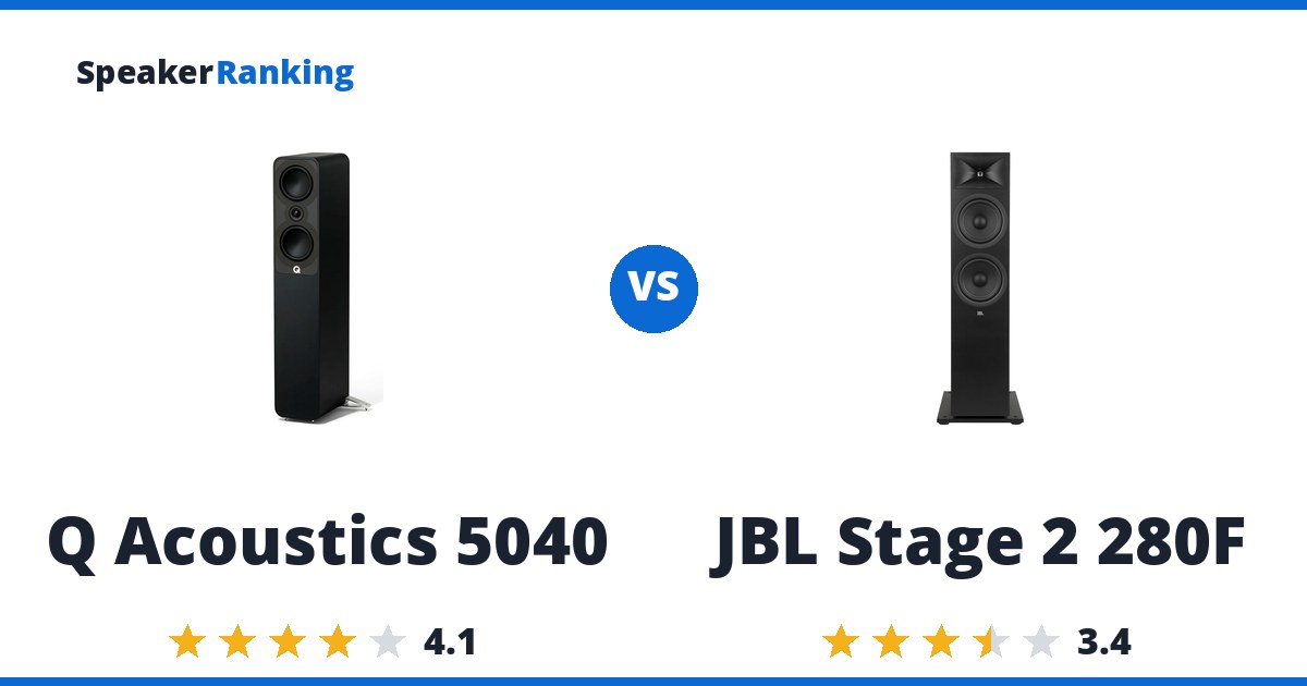 Q Acoustics 5040 vs JBL Stage 2 280F