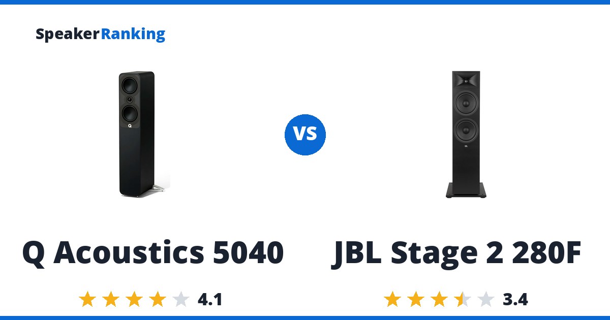 Q Acoustics 5040 vs JBL Stage 2 280F
