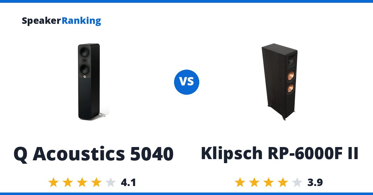 Q Acoustics 5040 vs Klipsch RP-6000F II
