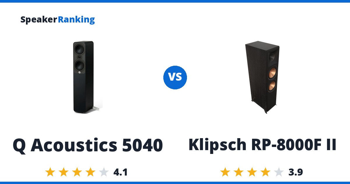 Q Acoustics 5040 vs Klipsch RP-8000F II