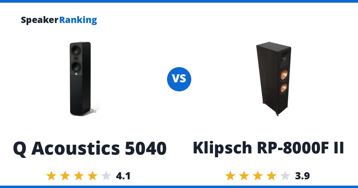 Q Acoustics 5040 vs Klipsch RP-8000F II
