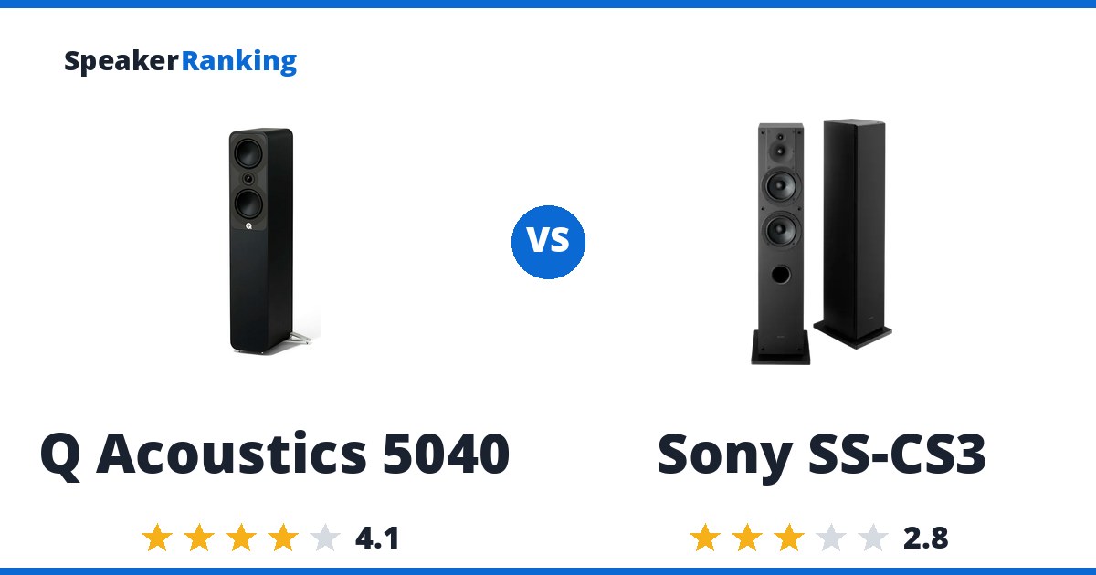 Q Acoustics 5040 vs Sony SS-CS3