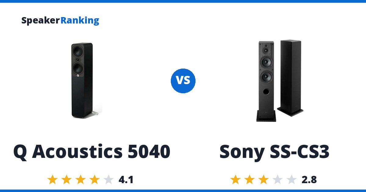 Q Acoustics 5040 vs Sony SS-CS3