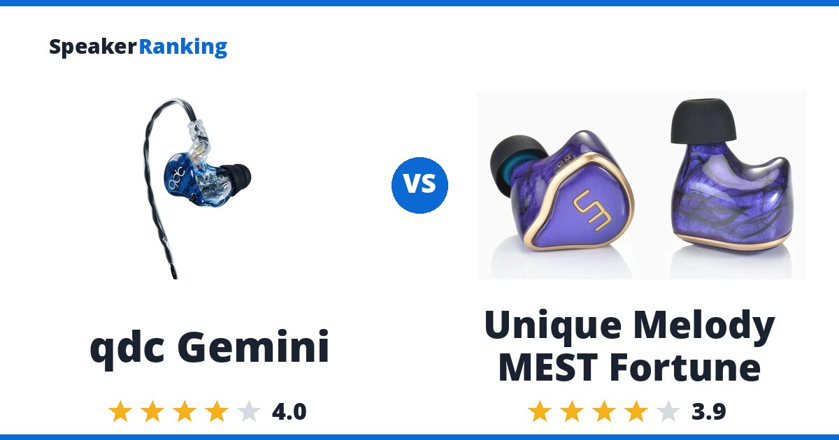 qdc Gemini vs Unique Melody MEST Fortune