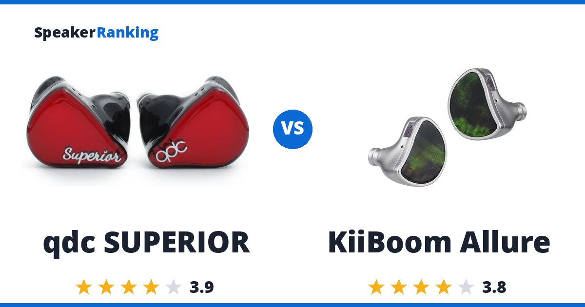 qdc SUPERIOR vs KiiBoom Allure