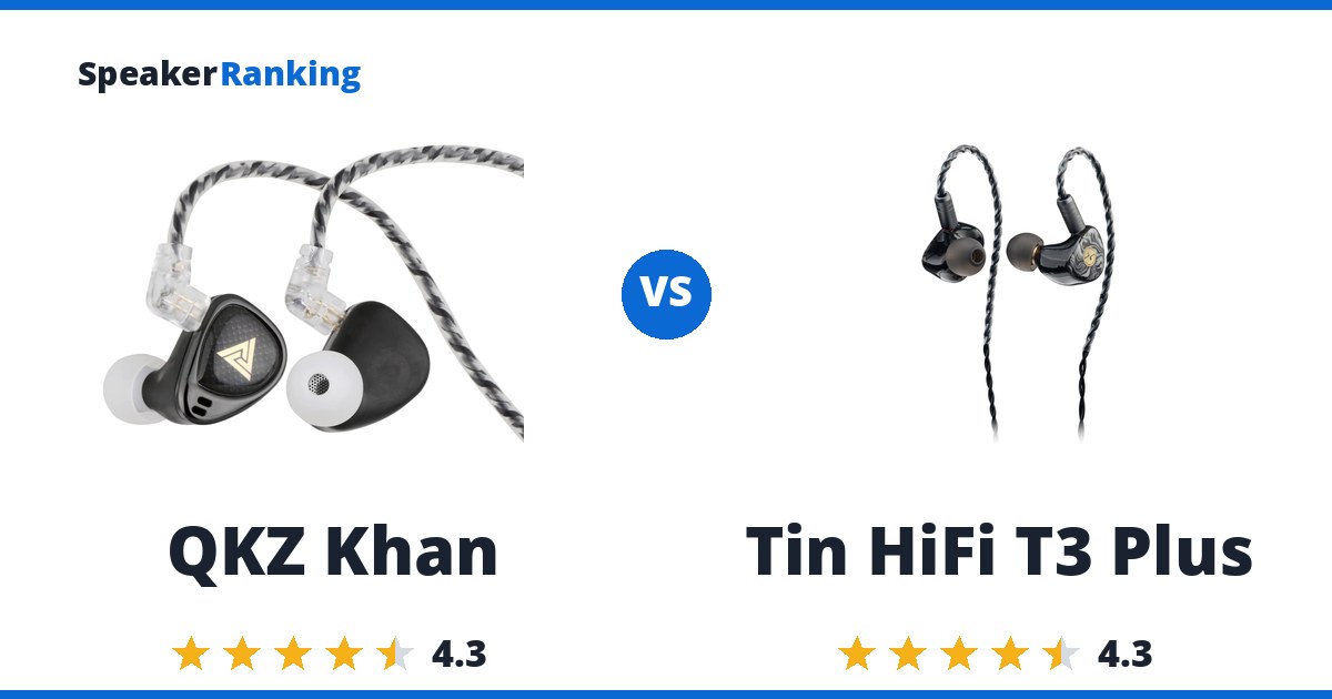 QKZ Khan vs Tin HiFi T3 Plus