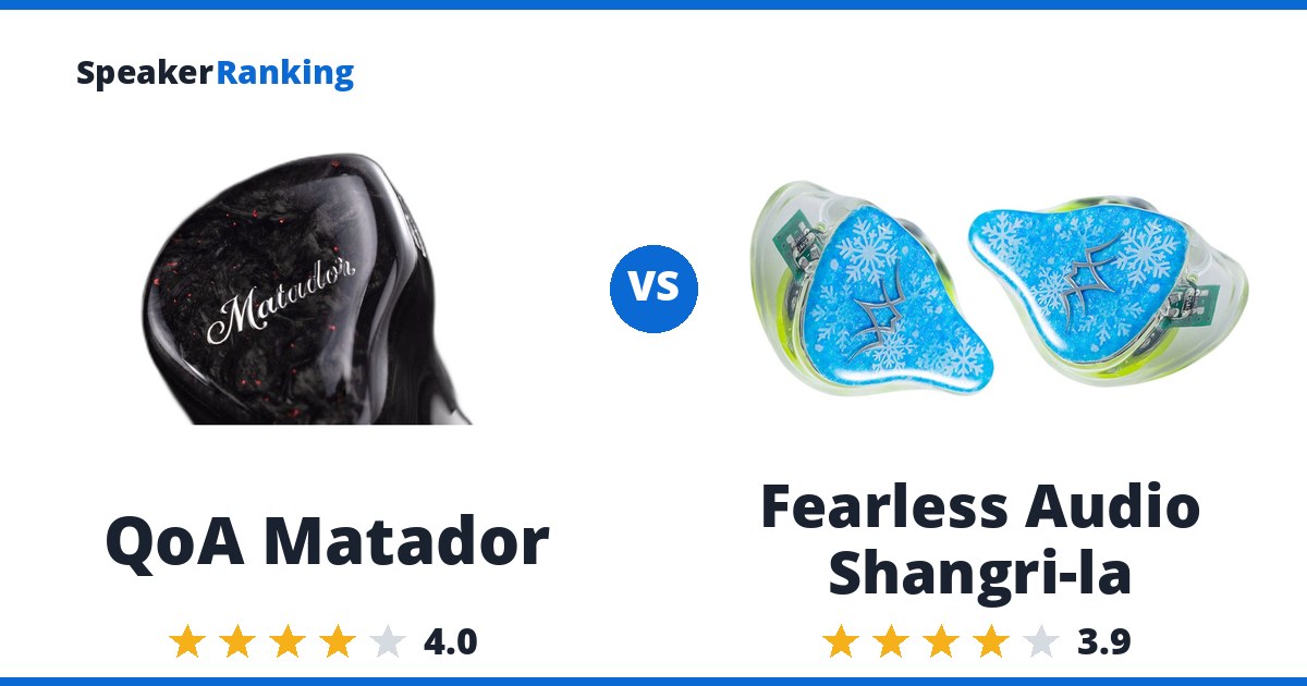 QoA Matador vs Fearless Audio Shangri-la