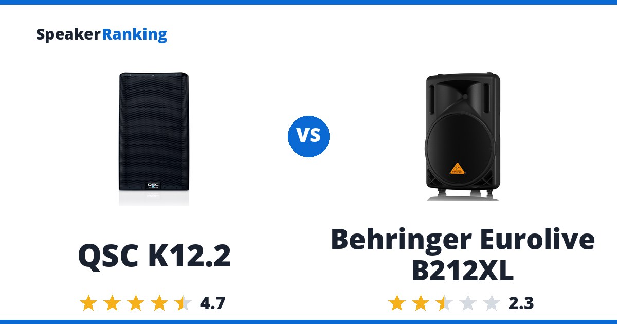 QSC K12.2 vs Behringer Eurolive B212XL