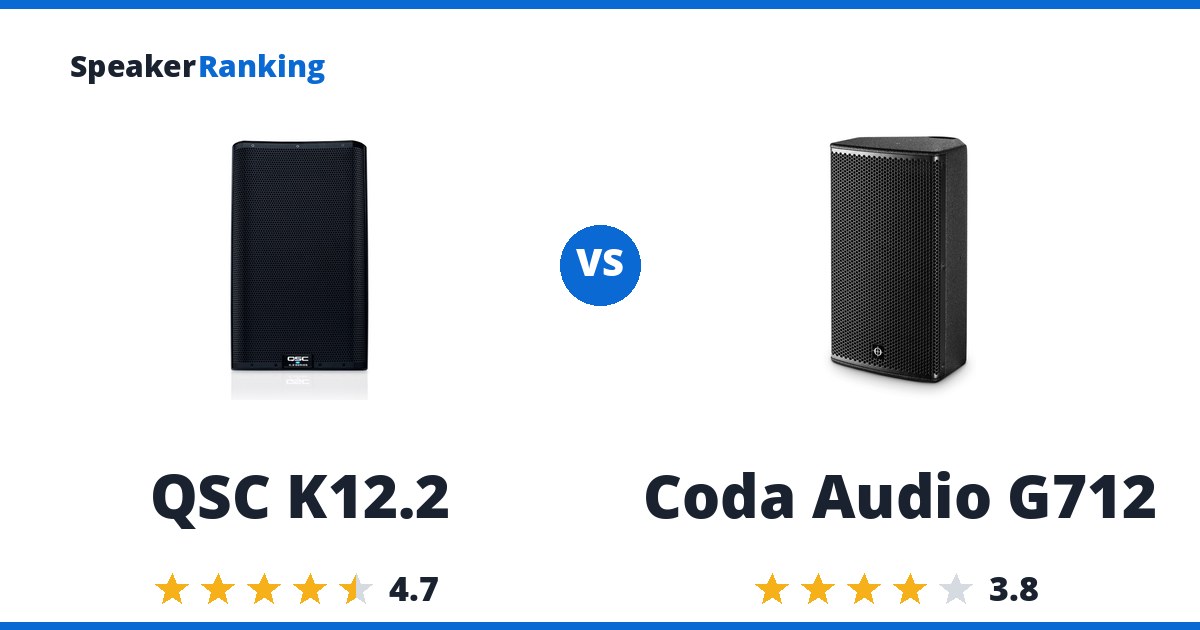 QSC K12.2 vs Coda Audio G712