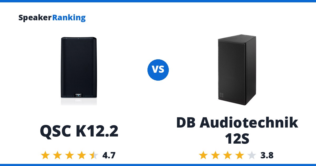 QSC K12.2 vs DB Audiotechnik 12S