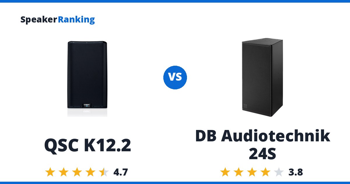 QSC K12.2 vs DB Audiotechnik 24S