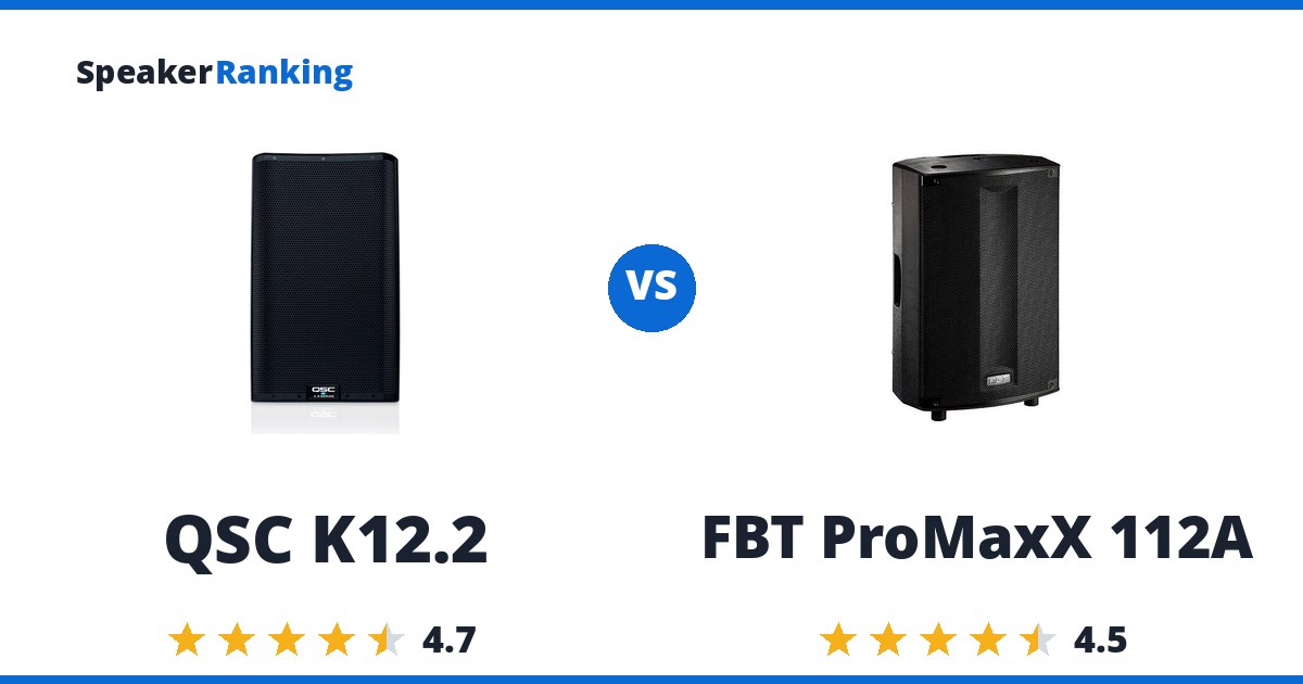 QSC K12.2 vs FBT ProMaxX 112A