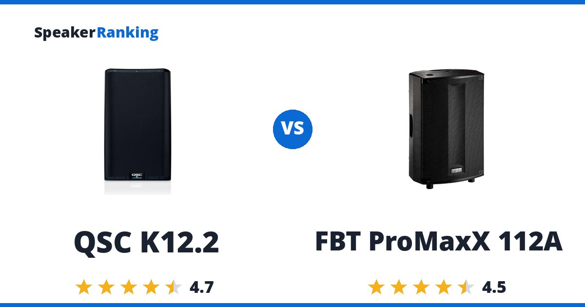 QSC K12.2 vs FBT ProMaxX 112A