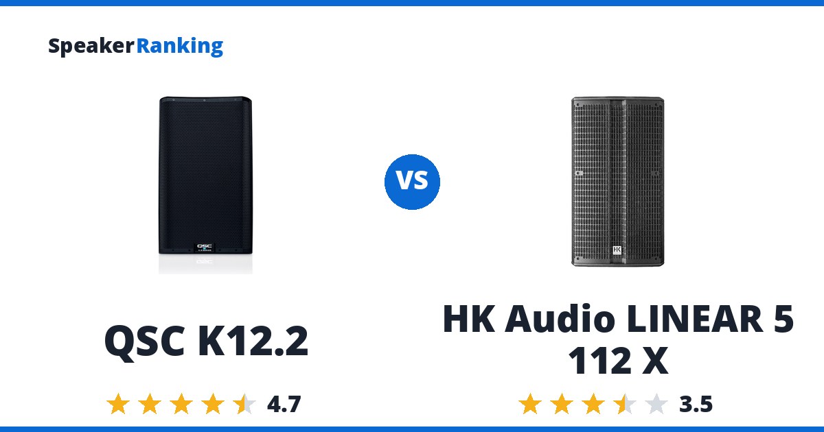 QSC K12.2 vs HK Audio LINEAR 5 112 X