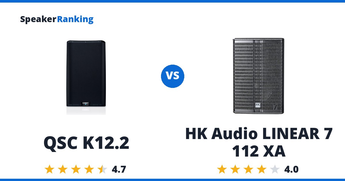 QSC K12.2 vs HK Audio LINEAR 7 112 XA