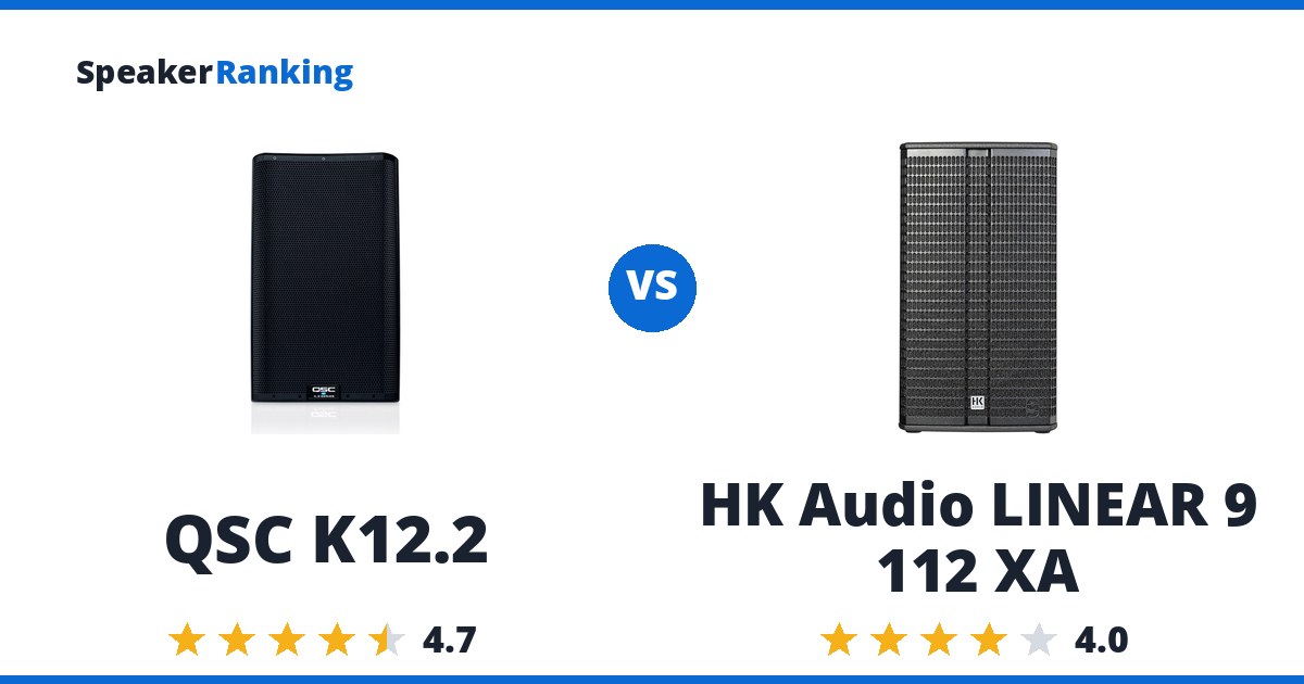 QSC K12.2 vs HK Audio LINEAR 9 112 XA
