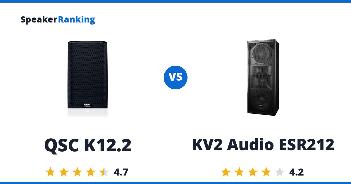QSC K12.2 vs KV2 Audio ESR212