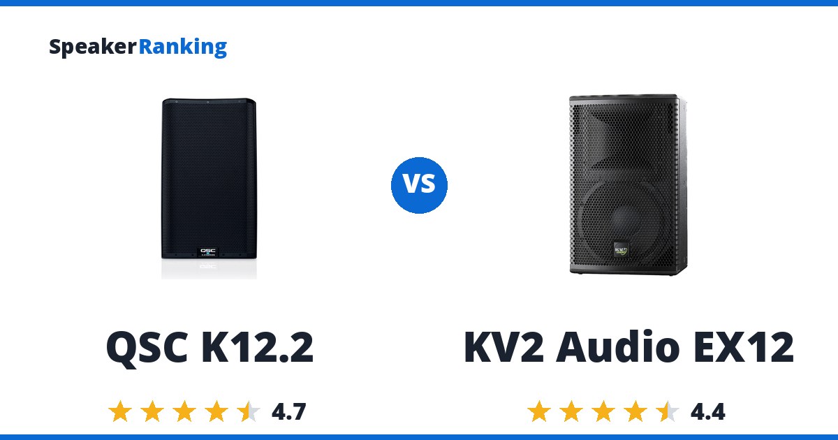 QSC K12.2 vs KV2 Audio EX12
