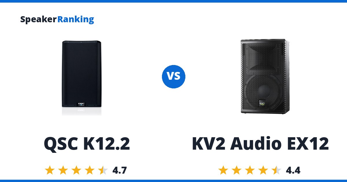 QSC K12.2 vs KV2 Audio EX12