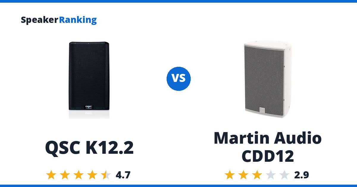 QSC K12.2 vs Martin Audio CDD12