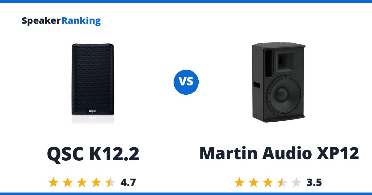 QSC K12.2 vs Martin Audio XP12
