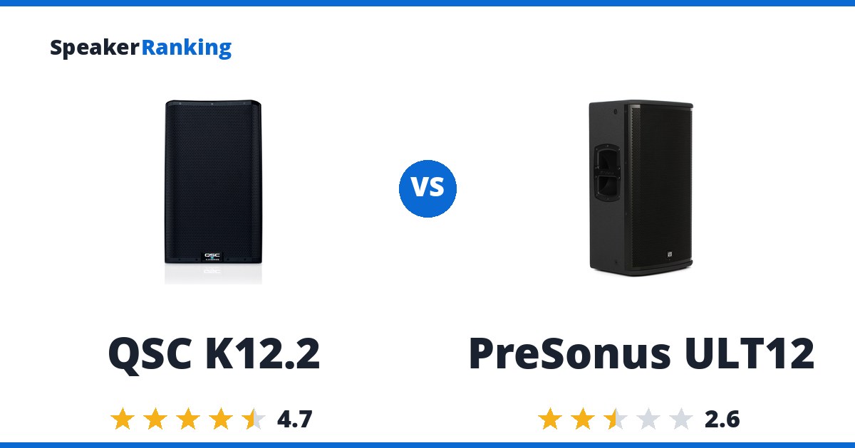 QSC K12.2 vs PreSonus ULT12