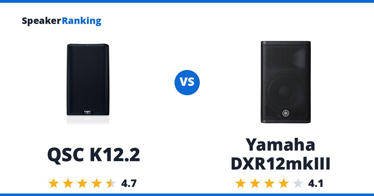 QSC K12.2 vs Yamaha DXR12mkIII