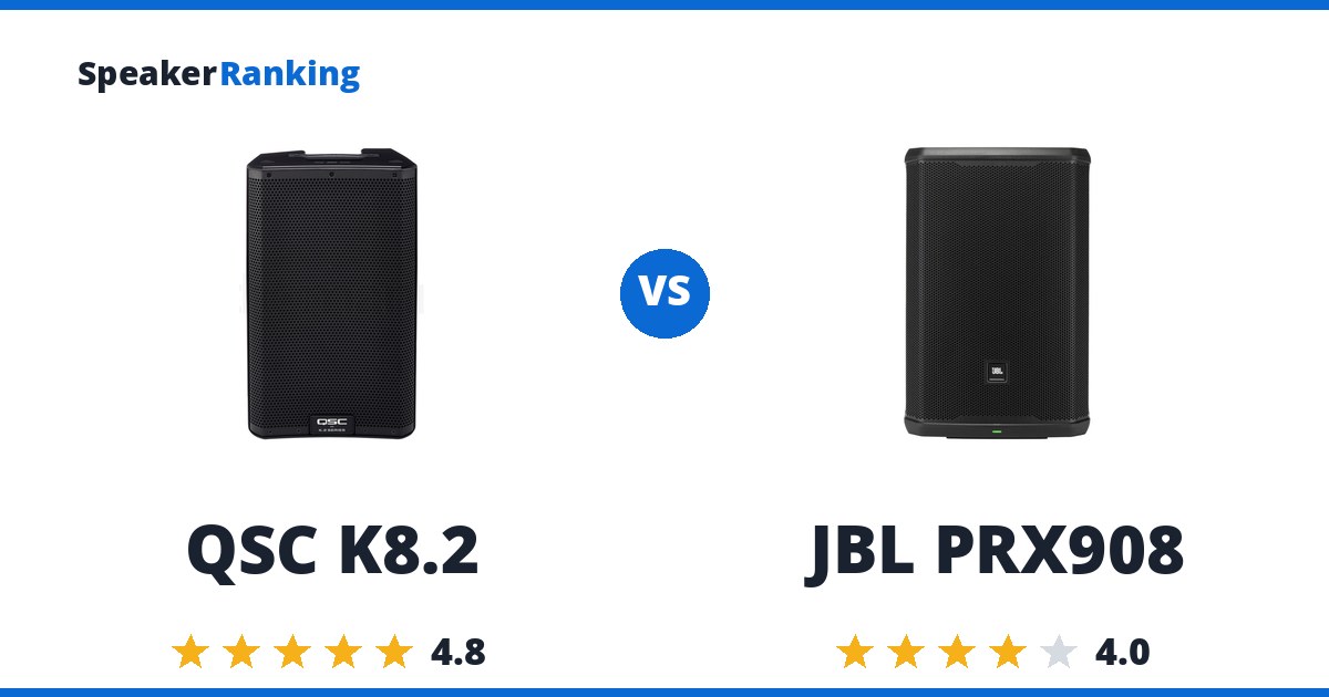 QSC K8.2 vs JBL PRX908