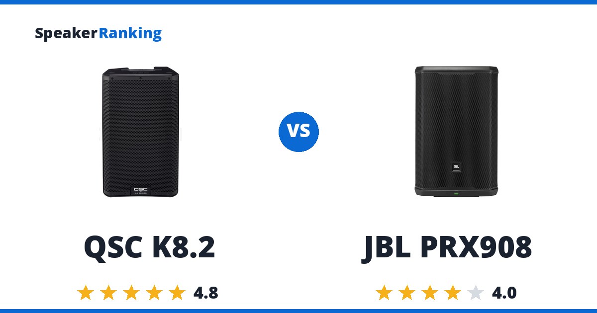 QSC K8.2 vs JBL PRX908