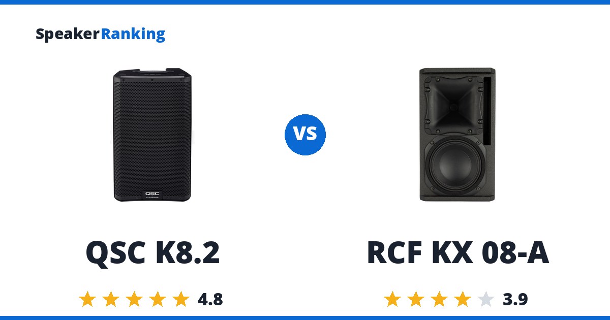 QSC K8.2 vs RCF KX 08-A