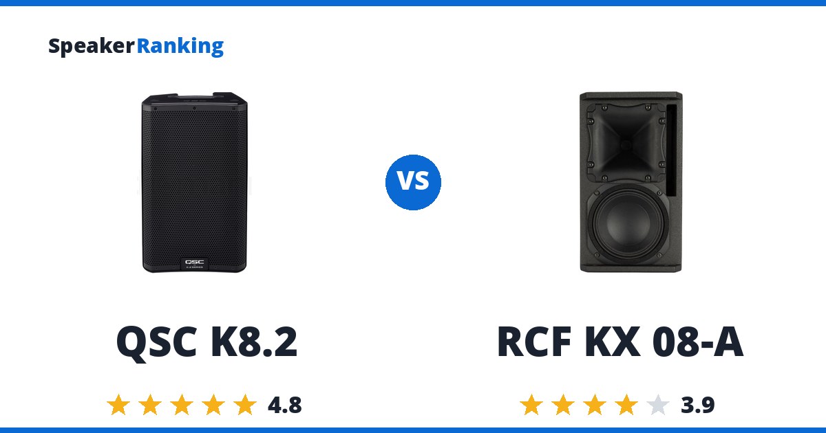 QSC K8.2 vs RCF KX 08-A