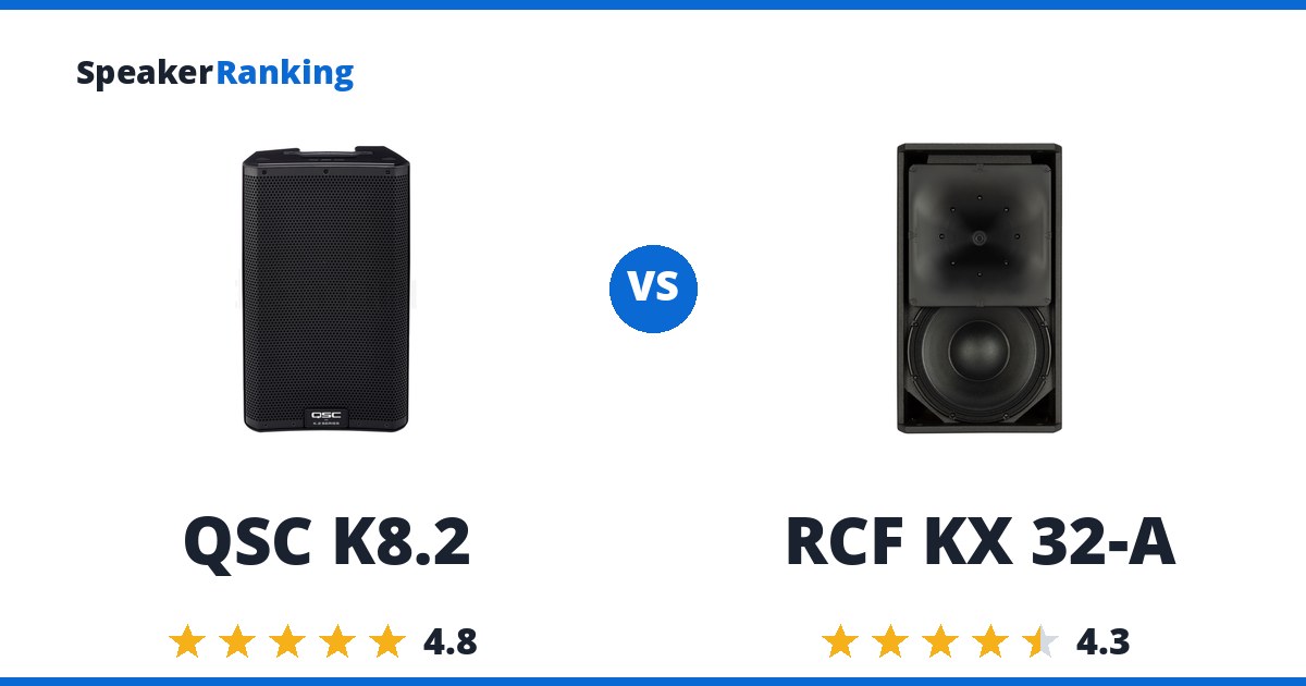 QSC K8.2 vs RCF KX 32-A