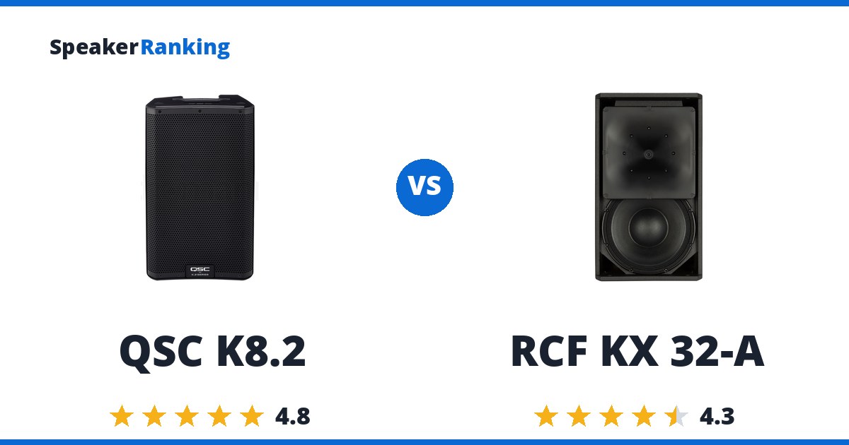 QSC K8.2 vs RCF KX 32-A