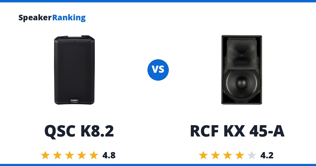 QSC K8.2 vs RCF KX 45-A