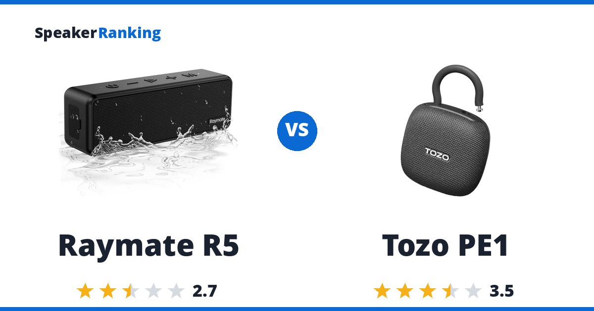 Raymate R5 vs Tozo PE1